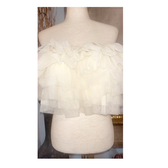 NWOT Sunday in Brooklyn / Anthropologie layered tulle top sz S - Picture 4 of 8